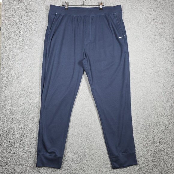 Tommy Bahama Pants Men Size XL Navy Blue Performance Joggers Stretch Lightweight - Picture 1 of 10